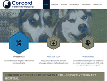 Tablet Screenshot of concordvet.com